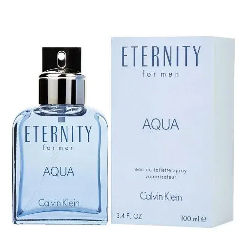 Eternity Aqua by Calvin Klein EDT Cologne for Men 3.4 oz.