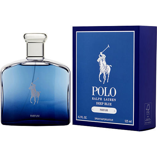 POLO DEEP BLUE by Ralph Lauren PARFUM SPRAY 4.2 OZ