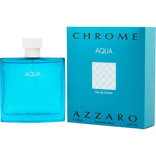 CHROME AQUA by Azzaro EDT SPRAY 3.4 OZ